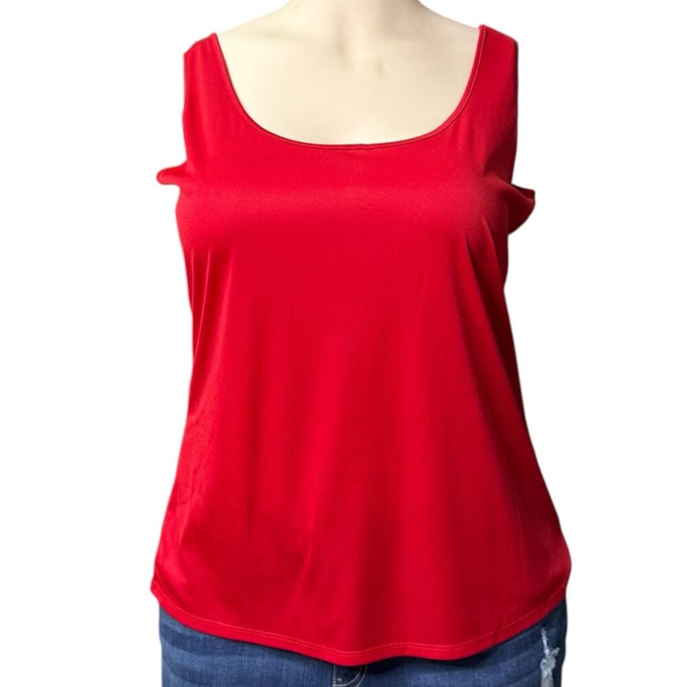 Unknown Brand Silky Feeling Dress Tank Top Size 2X in Red